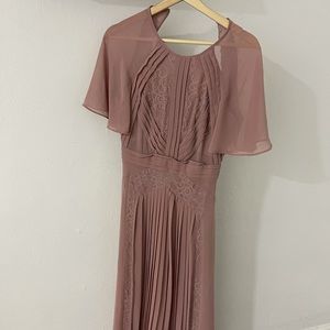 ASOS blush bridesmaid dress